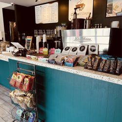 The Coffee Village - Main counter, with plenty of other items to buy.