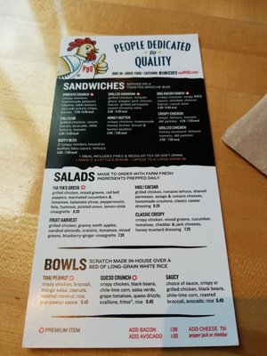 Menu photo 2 PDQ Orlando: Lake Nona Orlando, FL