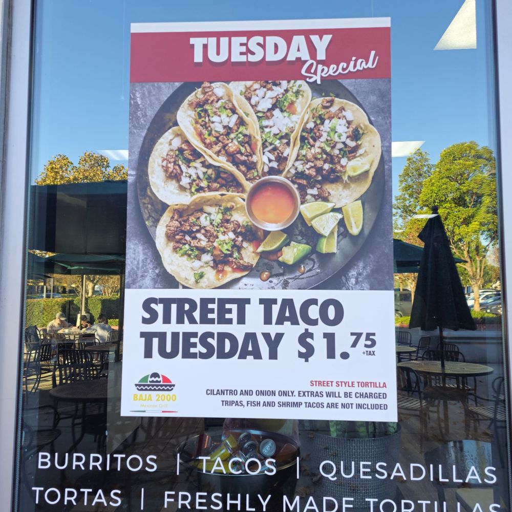 Baja 2000 - Tuesday special (11/2023) - Fast Food Near Me - Santa Fe Springs, California Baja 2000 - Tuesday special (11/2023) - Fast Food Near Me - Santa Fe Springs, California