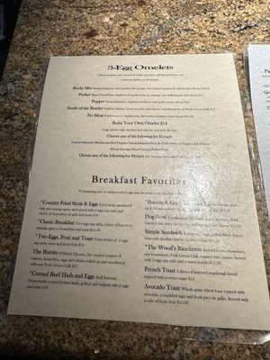 Menu photo 2 Haywood Cafe Keystone, CO Menu photo 2 Haywood Cafe Keystone, CO