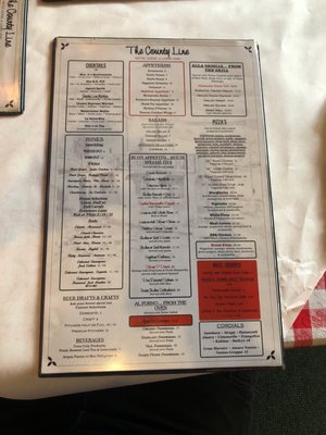 Menu photo 4 The County Line Juno Beach, FL
