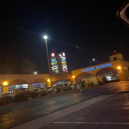 Exterior outside entrance of Mission Marketplace - at night - Oceanside, California Exterior outside entrance of Mission Marketplace - at night - Oceanside, California