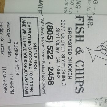 Mr Fish & Chips - Fish & Chips Near Me - Simi Valley, California Mr Fish & Chips - Fish & Chips Near Me - Simi Valley, California
