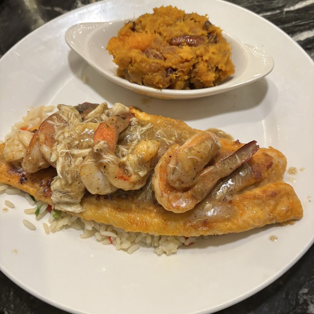 Riverside Grille - Redfish Ponchartrain - American Near Me - Beaumont, Texas Riverside Grille - Redfish Ponchartrain - American Near Me - Beaumont, Texas