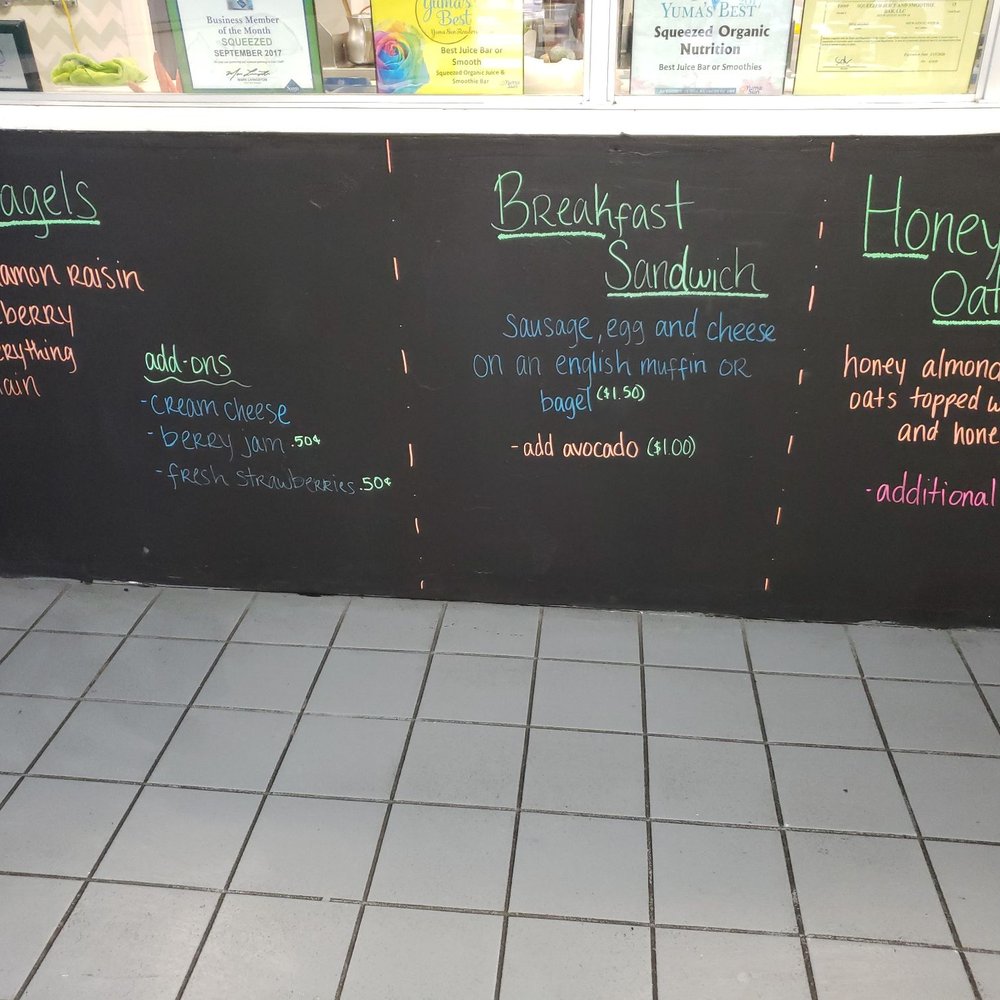 Squeezed - Breakfast options - Juice Bars & Smoothies Near Me - Yuma, Arizona Squeezed - Breakfast options - Juice Bars & Smoothies Near Me - Yuma, Arizona
