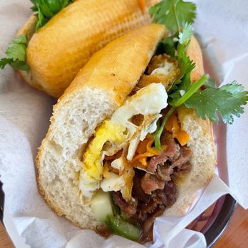 Triple S Pho & Grill - Pork banh mi with fried egg B3. Grilled Pork Sandwich + Fried Egg - Vietnamese Near Me - Cypress, Texas Triple S Pho & Grill - Pork banh mi with fried egg B3. Grilled Pork Sandwich + Fried Egg - Vietnamese Near Me - Cypress, Texas