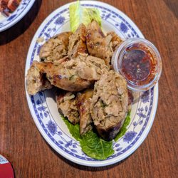 Lao Cafe 2 - Sausage looks and tasted under cooked