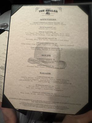 Menu photo 1 The Cellar Restaurant Fullerton, CA Menu photo 1 The Cellar Restaurant Fullerton, CA