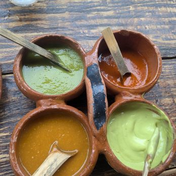 Don Chava - The sauces they provide. Half mile half spicy - Tacos Near Me - Puerto Vallarta, JAL Don Chava - The sauces they provide. Half mile half spicy - Tacos Near Me - Puerto Vallarta, JAL