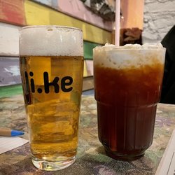 Li.ke - Pilsner beer on tap and thai iced tea