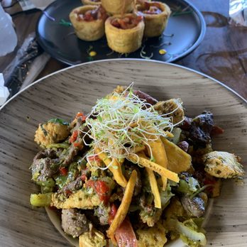 By Cheff's - Mofongo tres carnes con ajillo (chicken, steak, and spanish chorizo with garlic sauce) - Puerto Rican Near Me - Isabela, Puerto Rico