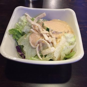 Sakura 10 - Free salad with ginger dressing - Japanese Near Me - Harrisonburg, Virginia