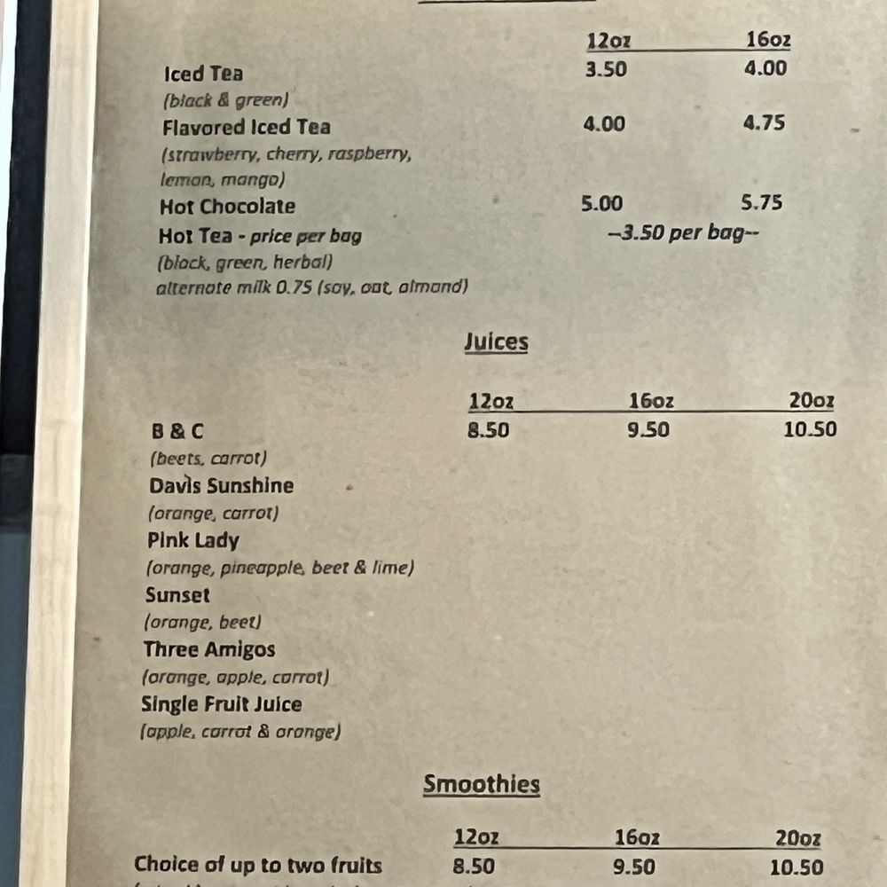 Cloud Forest Cafe - Part of the menu - Coffee & Tea Near Me - Davis, California Cloud Forest Cafe - Part of the menu - Coffee & Tea Near Me - Davis, California