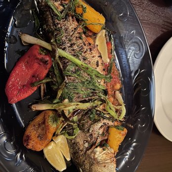 Bank + Vine - Whole branzino. Cooked perfectly. No bones... a feast! - New American Near Me - Wilkes-Barre, Pennsylvania Bank + Vine - Whole branzino. Cooked perfectly. No bones... a feast! - New American Near Me - Wilkes-Barre, Pennsylvania
