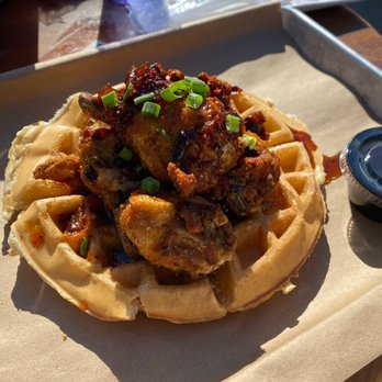 Revelry Kitchen + Bar - Chicken wings and waffle. - American Near Me - Austin, Texas Revelry Kitchen + Bar - Chicken wings and waffle. - American Near Me - Austin, Texas