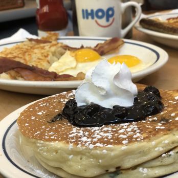 IHOP - Double Blueberry Pancake Combo - Burgers Near Me - Franklin Park, New Jersey IHOP - Double Blueberry Pancake Combo - Burgers Near Me - Franklin Park, New Jersey