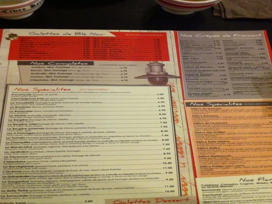 Menu photo 2 Au Vieux Quimper Nantes, 44 Menu photo 2 Au Vieux Quimper Nantes, 44