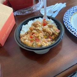Orange chicken bowl