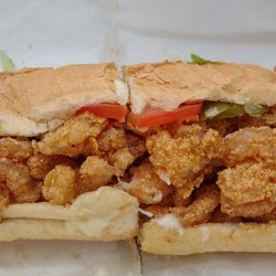 Saia's Super Meat Market - Shrimp poboy  today