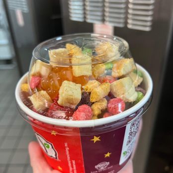 Yogurtland - Original yogurt with cheesecake, gummies and popping boba. Really good!!! - Ice Cream & Frozen Yogurt Near Me - Dublin, California Yogurtland - Original yogurt with cheesecake, gummies and popping boba. Really good!!! - Ice Cream & Frozen Yogurt Near Me - Dublin, California