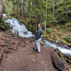 Little Zigzag Falls - Me at the falls!
