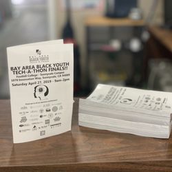 My Shirt & Signs - Pamphlets done for local Tech-A-Thon