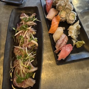 Hachi - Jalapeño yellowtail carpaccio and deluxe sushi combo - Japanese Near Me - Portland, Oregon Hachi - Jalapeño yellowtail carpaccio and deluxe sushi combo - Japanese Near Me - Portland, Oregon