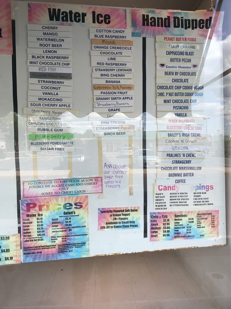 ROSEMARIE’S ITALIAN ICE Ice Cream & Frozen Yogurt 304 W Broad St, Quakertown, PA Phone