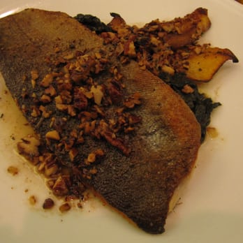 Nubar - Pan Fried Sunburst Trout, Kale Slow-Cooked with Ham, Sugar Pumpkin, Pecan Sage Brown Butter 22 12/2012 - Lounges Near Me - Cambridge, Massachusetts Nubar - Pan Fried Sunburst Trout, Kale Slow-Cooked with Ham, Sugar Pumpkin, Pecan Sage Brown Butter 22 12/2012 - Lounges Near Me - Cambridge, Massachusetts