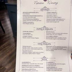 Beer Garden At Narcisi Winery - Menu 2