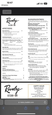 Menu photo 2 Revelry Kitchen + Bar Austin, TX