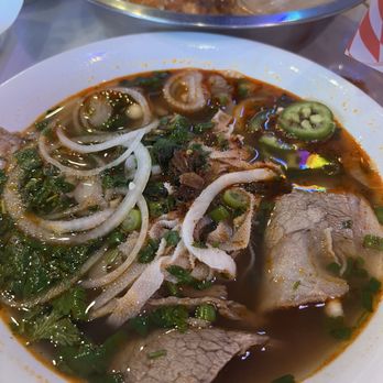 LA Crawfish - Tried out the Spicy Beef Pho! Pretty solid pho. - Vietnamese Near Me - Houston, Texas
