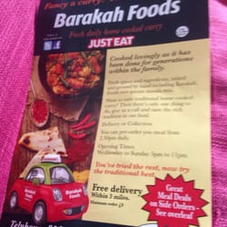 Barakah Foods - Menu