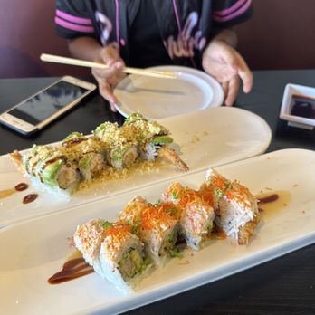 Sushi Star - Crunch Roll and the Sunrise Roll - Sushi Bars Near Me - Citrus Heights, California