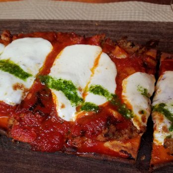 Ruvo - Smash meatball flatbread $12. Husband enjoyed! - Italian Near Me - Port Jefferson, New York Ruvo - Smash meatball flatbread $12. Husband enjoyed! - Italian Near Me - Port Jefferson, New York