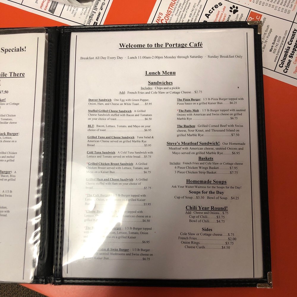 Portage Cafe - Breakfast & Brunch Near Me - Portage, Wisconsin Portage Cafe - Breakfast & Brunch Near Me - Portage, Wisconsin