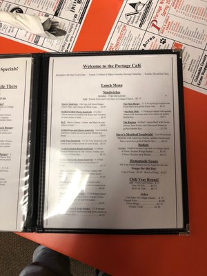 Menu photo 2 Portage Cafe Portage, WI