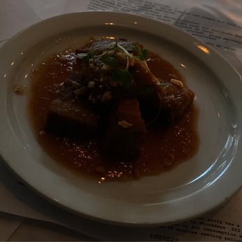 Manchego - Membrillo Glazed Pork Belly w/ Marcona Almonds - Spanish Near Me - Santa Monica, California Manchego - Membrillo Glazed Pork Belly w/ Marcona Almonds - Spanish Near Me - Santa Monica, California