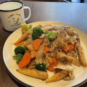 Time Thai Kitchen - 10/12/24 Veggie pad see ew, delicious! - Thai Near Me - Livermore, California