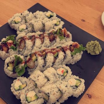 Sakana - California and shrimp tempura roll - Sushi Bars Near Me - Westminster, Colorado Sakana - California and shrimp tempura roll - Sushi Bars Near Me - Westminster, Colorado