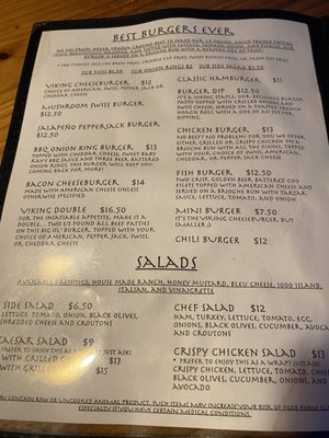 Menu photo 4 The Viking Lounge Lacey, WA
