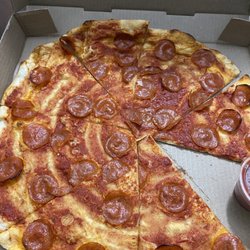 Angelo’s Pizza - Horrible pepperoni pizza without cheese. NEVER going back!!