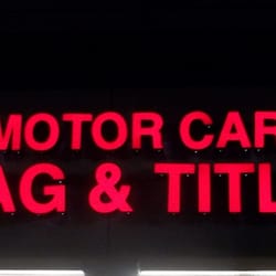 Motor Car Tag & Title