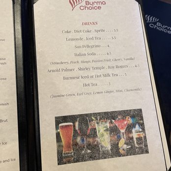 Burma Choice - Drink Menu - Burmese Near Me - San Jose, California Burma Choice - Drink Menu - Burmese Near Me - San Jose, California