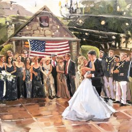 Our first dance, thank you Laura!