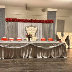 Set up for main table.