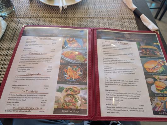 Menu photo 2 El Huarique Venice, CA