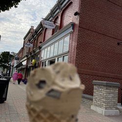 Coopersville Creamery - Coffee chocolate chip cone