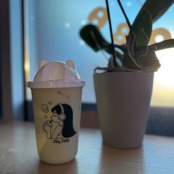 Jilly Jelly Bobba and Snow - Pandan Green Milk Tea