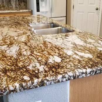 Exotic Granite Called White Tiger With A Half Bullnose Edge Yelp